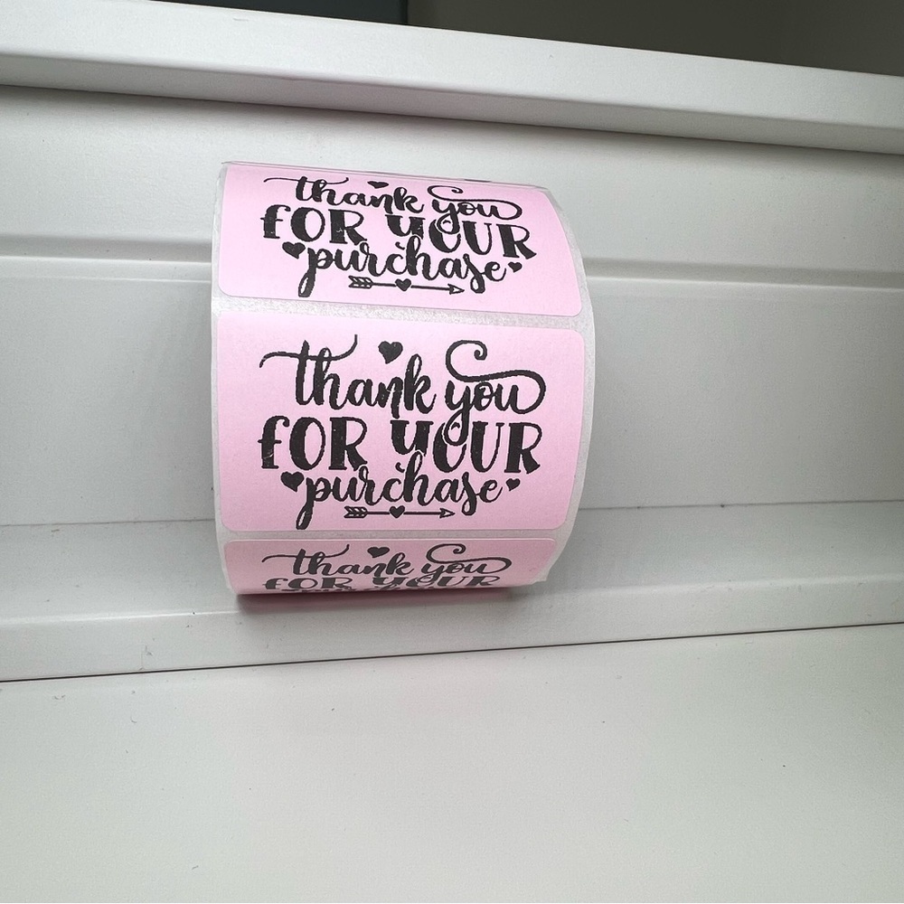 Thank you for your purchase sticker label for shops 2" | 8 Colors To Choose from - Picture 12 of 12